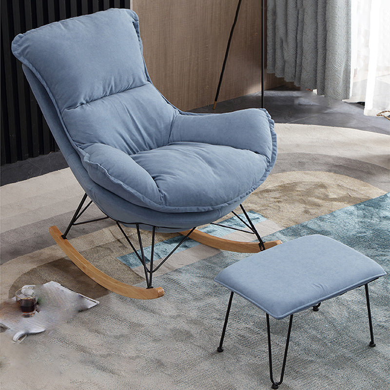 26.7" L x37.4"W x32.2"H Sewn Pillow Back Sled Chair for Living Room