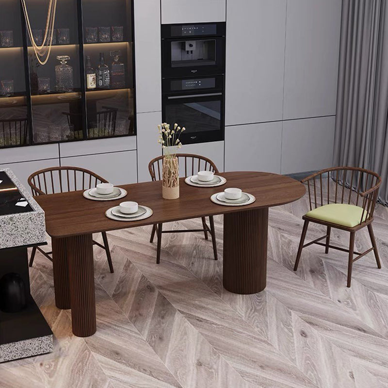Solid Wood Dining Table Contemporary Style Dinner Table for Home Kitchen Dinner