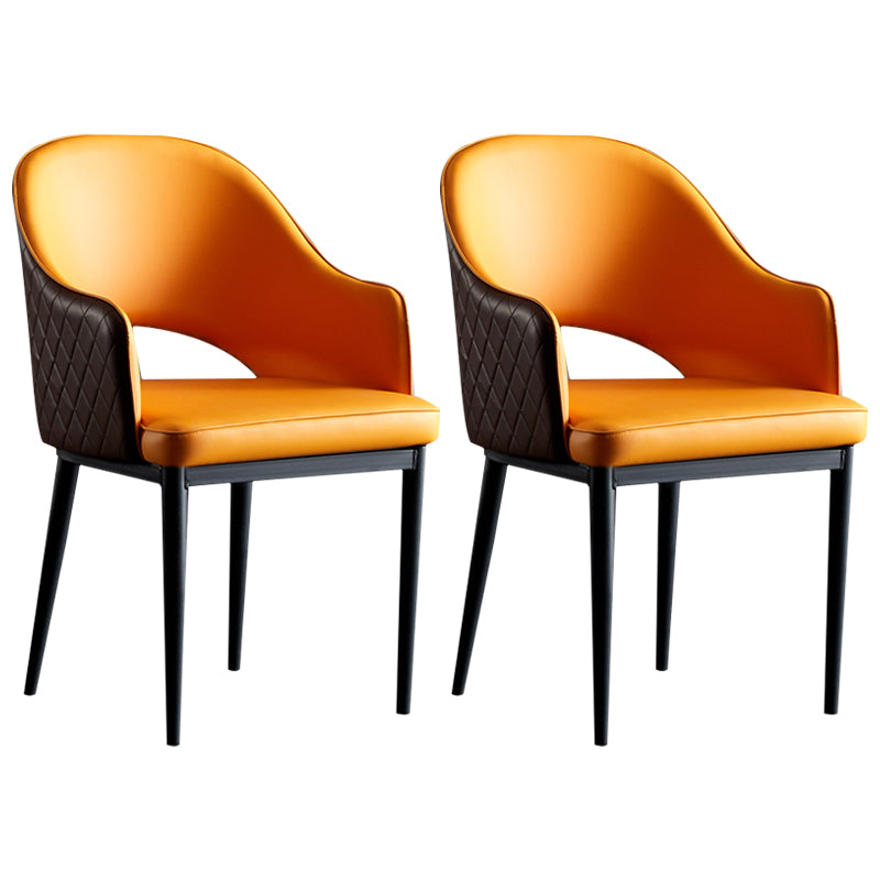 Industrial Dining Room Side Chairs Kitchen Open Back Chair with Arm