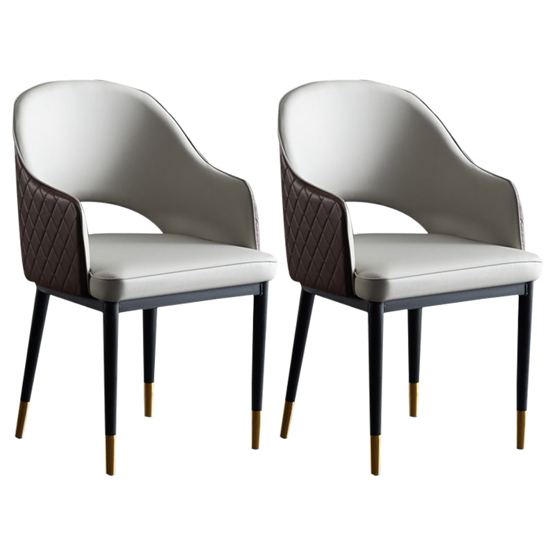 Industrial Dining Room Side Chairs Kitchen Open Back Chair with Arm