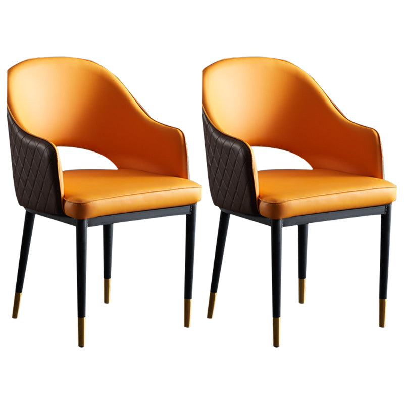 Industrial Dining Room Side Chairs Kitchen Open Back Chair with Arm