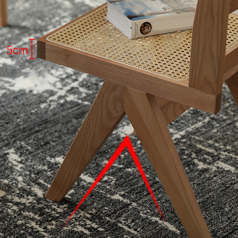 Traditional Dining Chair Wooden Open Back Side Chair for Home