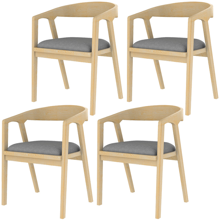 Dining Room Arm Chairs Modern Solid Wood Kitchen Side Chair for Home