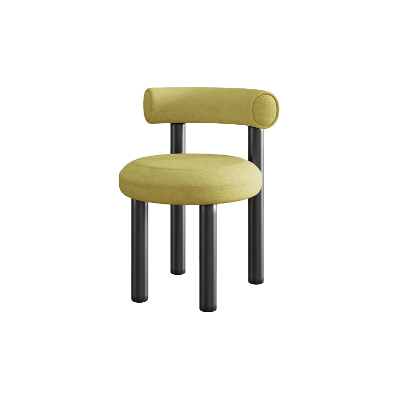Contemporary Velvet Dining Armless Chair Metal Dining Chairs for Home Use