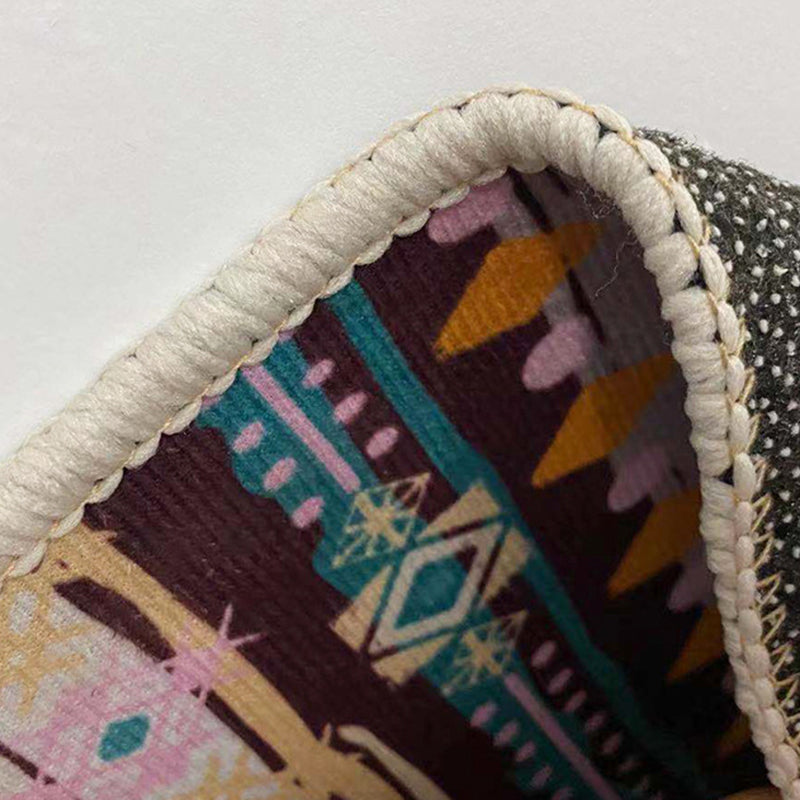 Pink Abstract Color Piece Rug Polyester Modern Rug Stain Resistant Rug for Living Room