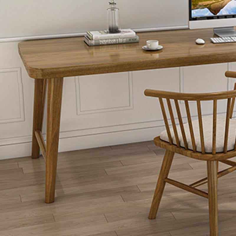 Modern Style Writing Desk Solid Wood H-Shape Office Desk for Home