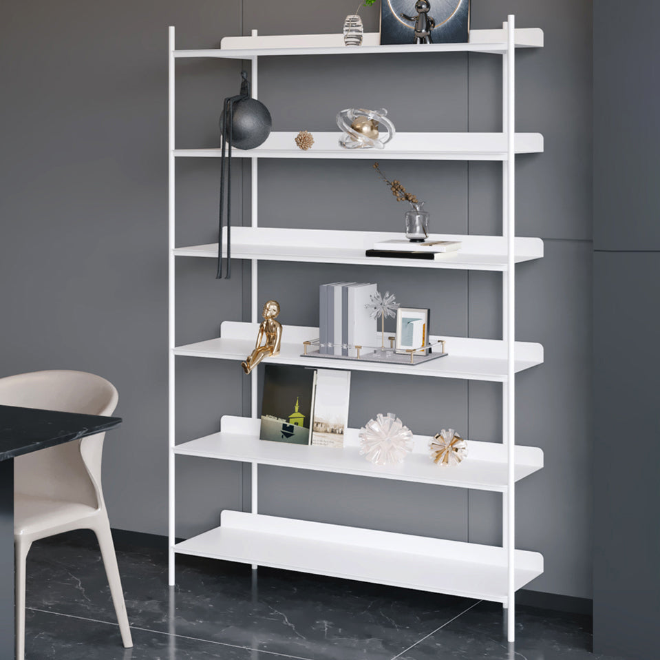 12.60"W Bookcase Contemporary Style Open Back Bookshelf for Home Office