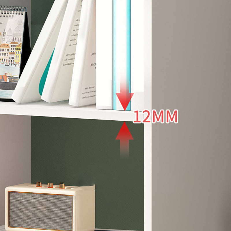 Standard Bookshelf With Doors Contemporary Bookcase for Study Room