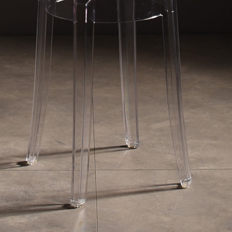 Modern Style Bar-stool Acrylic Round Counter Bar Stool for Kitchen Bar