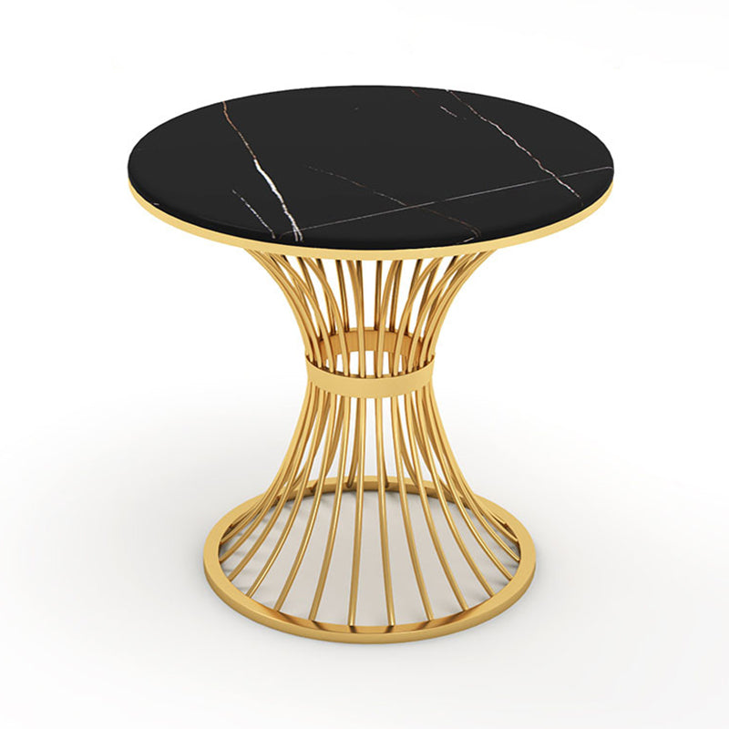 Glam Black Sintered Stone Dining Table Set 1/2/5 Pieces Dining Set for Home Use