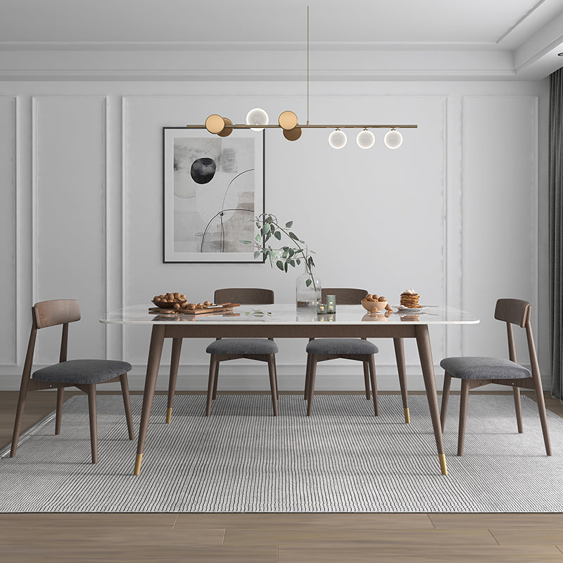 Sintered Stone Home Dining Table Modern Dining Room Table with 4 Legs
