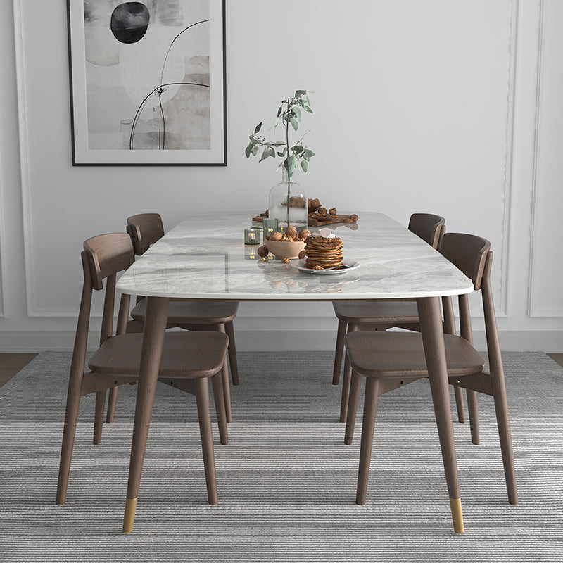 Sintered Stone Home Dining Table Modern Dining Room Table with 4 Legs