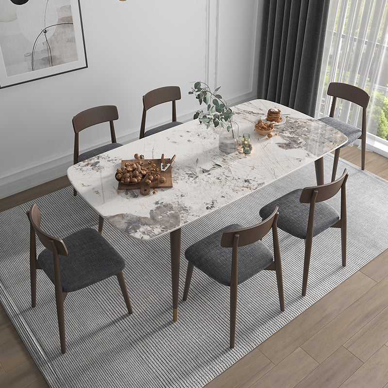 Sintered Stone Home Dining Table Modern Dining Room Table with 4 Legs