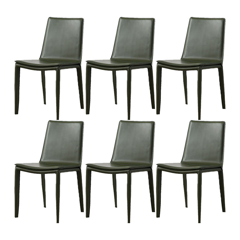 Modern Style Metal Dining Chair Dining Leather Room Chair for Home Use