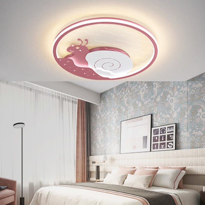 LED Flush Mount Ceiling Light Cartoon Animal Flush Mount Lamp for Child Room