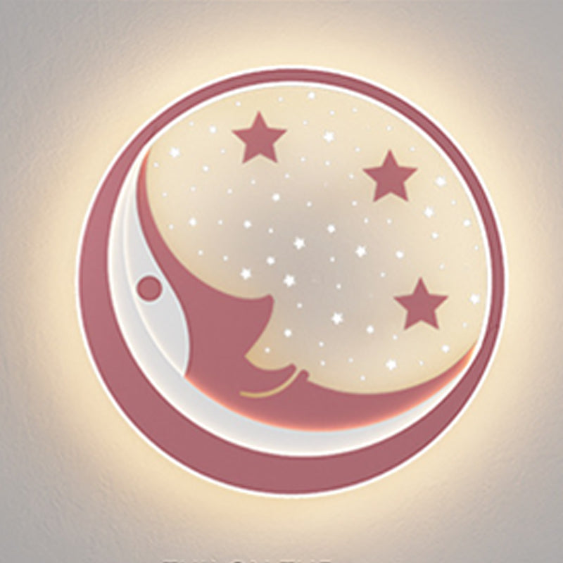 LED Flush Mount Ceiling Light Cartoon Animal Flush Mount Lamp for Child Room