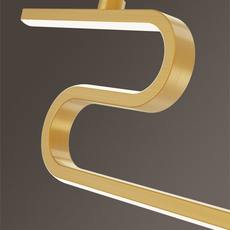 Contemporary Style Linear Shape Island Lighting Ideas Metal 2 Light Hanging Pendant Lights