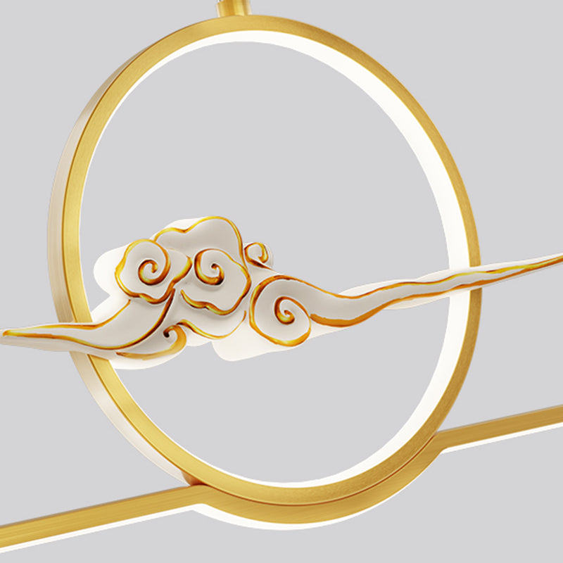 Contemporary Style Linear Shape Island Lighting Ideas Metal 2 Light Hanging Pendant Lights