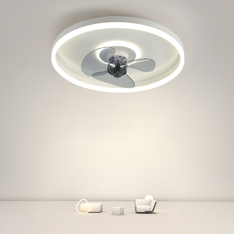 Ring Shape Metal Ceiling Fan Light Simple LED Ceiling Light Fixture