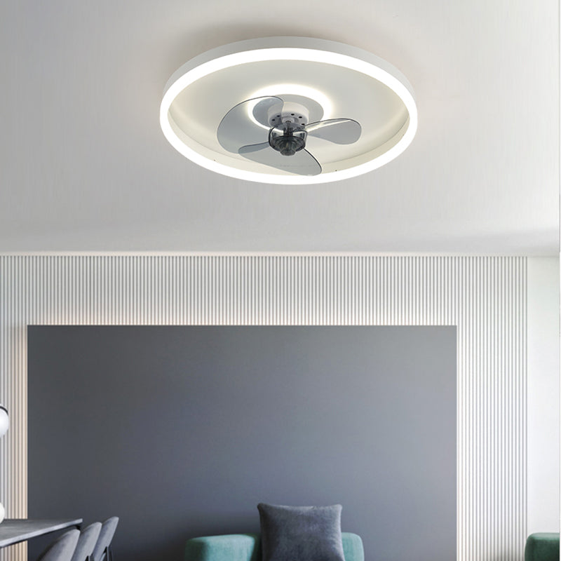 Ring Shape Metal Ceiling Fan Light Simple LED Ceiling Light Fixture