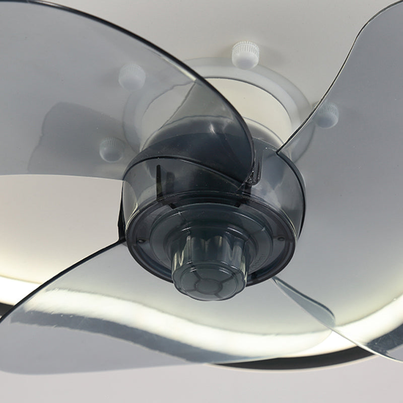 1-Light Ceiling Fan Light Modern Style Metal Ceiling Fan Lighting for Bedroom