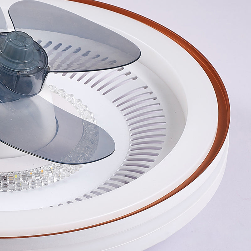 Metal Round Ceiling Fan Light Modern-Style LED Ceiling Mounted Light
