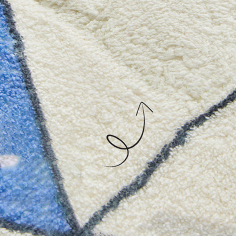 Green Plant Carpet Polyester Modern Area Carpet Non-Slip Backing Carpet for Drawing Room