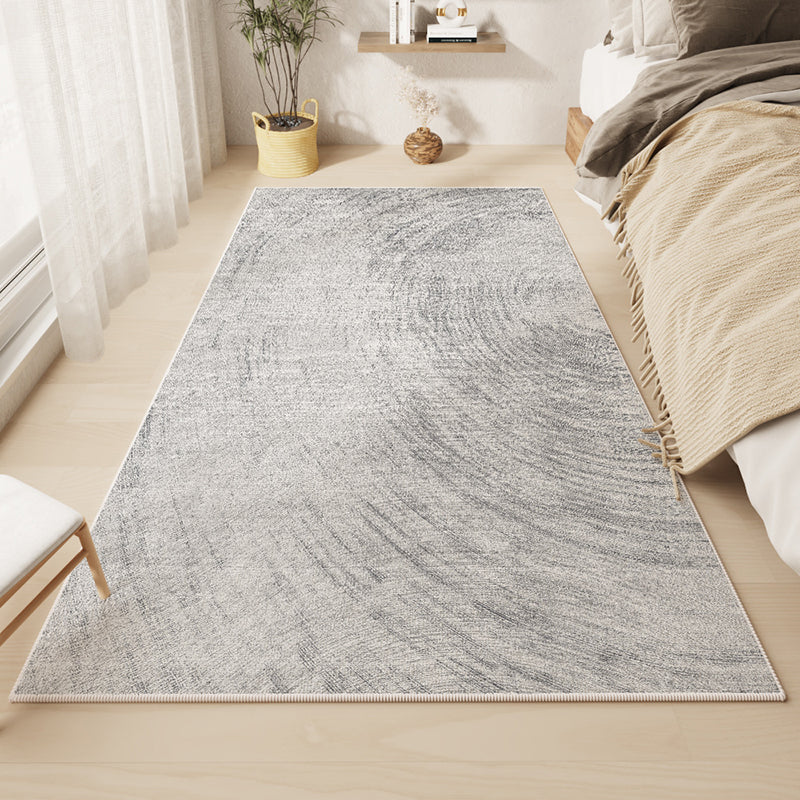 White Rhombus Rug Polyester Casual Rug Washable Rug for Living Room
