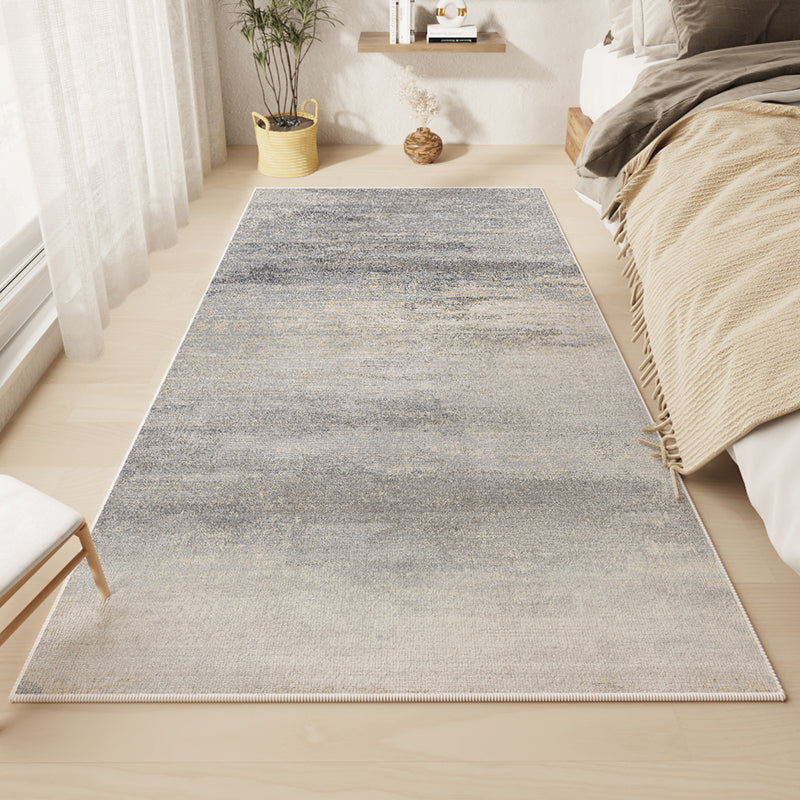 White Rhombus Rug Polyester Casual Rug Washable Rug for Living Room