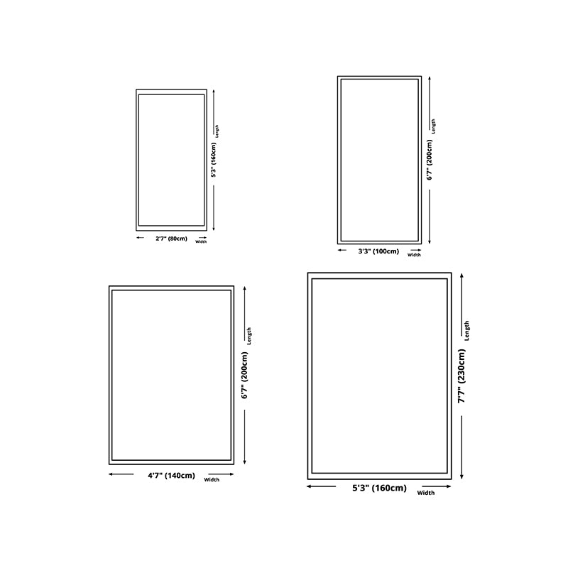 White Rhombus Rug Polyester Casual Rug Washable Rug for Living Room