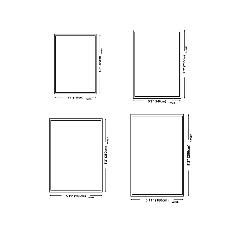 Light Orange Graphic Rug Polyester Casual Rug Stain Resistant Rug for Living Room