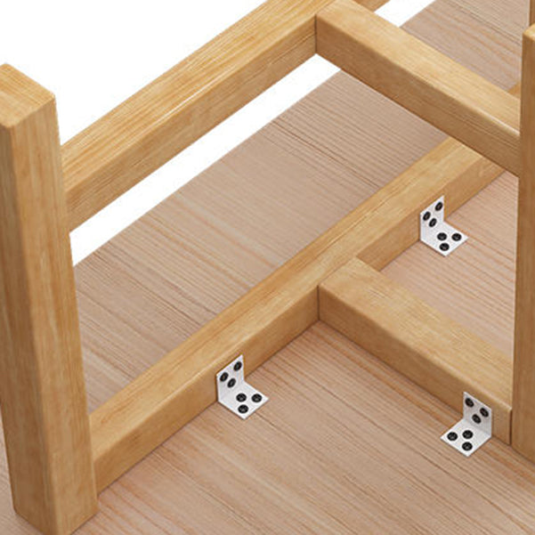 Pine Solid Wood Meeting Table Modern Style Rectangle Office Desk