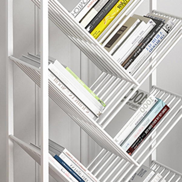 9.45"W Bookshelf Contemporary Style Bookcase for Study Room and Office