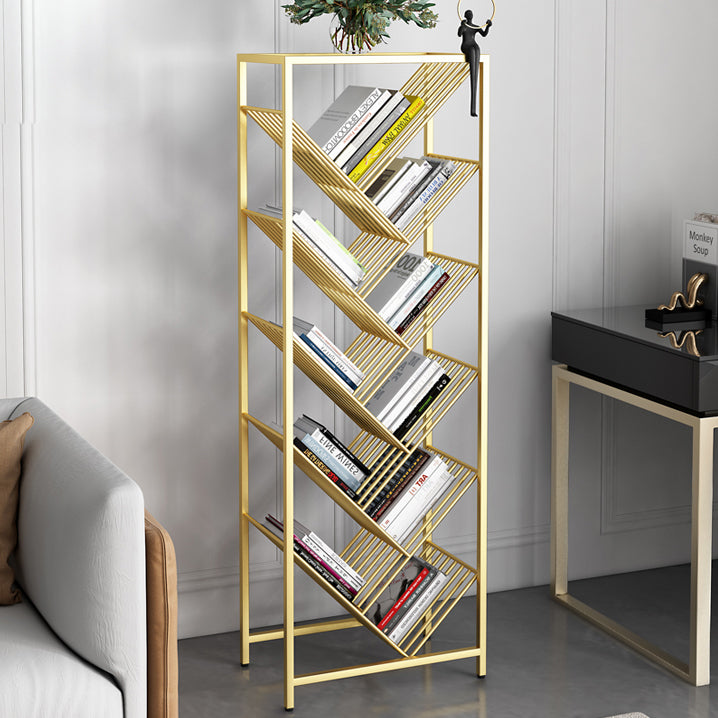 9.45"W Bookshelf Contemporary Style Bookcase for Study Room and Office