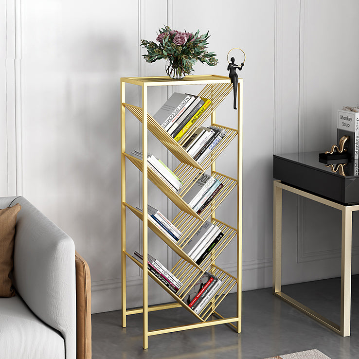 9.45"W Bookshelf Contemporary Style Bookcase for Study Room and Office