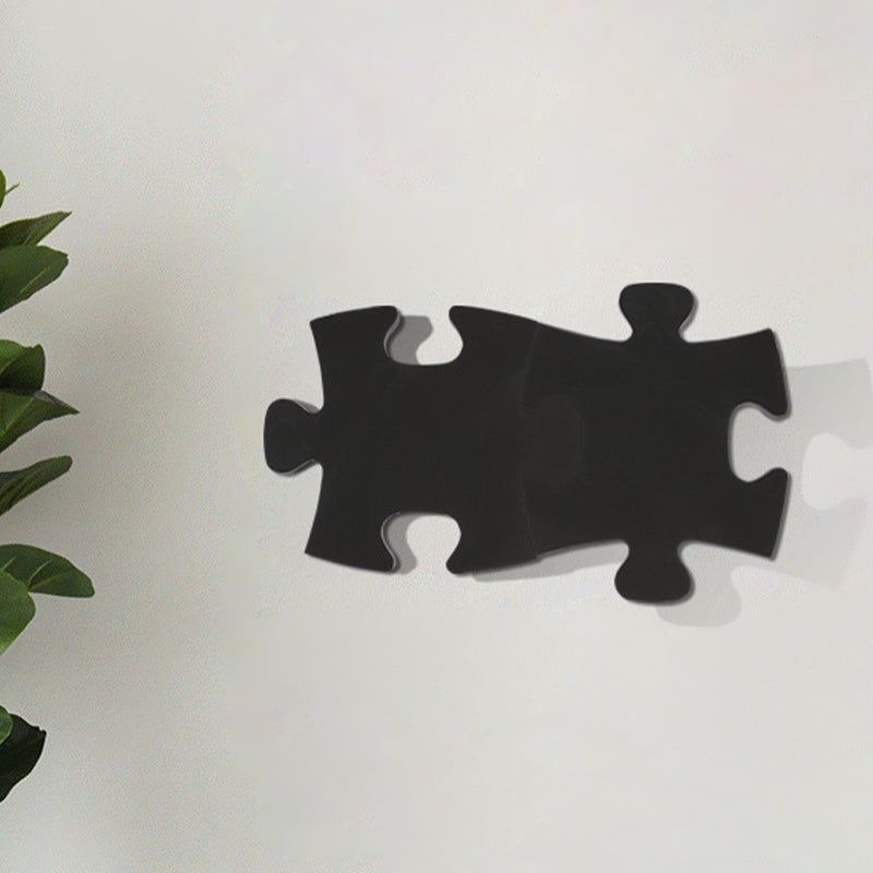 Puzzlernleuchte Licht moderne Acrylschwarz/Weiß -LED -Wandlicht in warmem/weißem Licht für Wohnzimmer