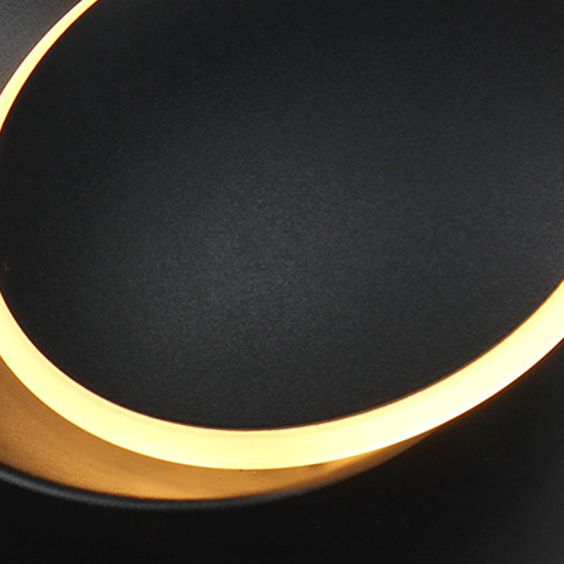 Nordic Style Aluminum Wall Light Round Rotatable LED Wall Sconce for Bedroom