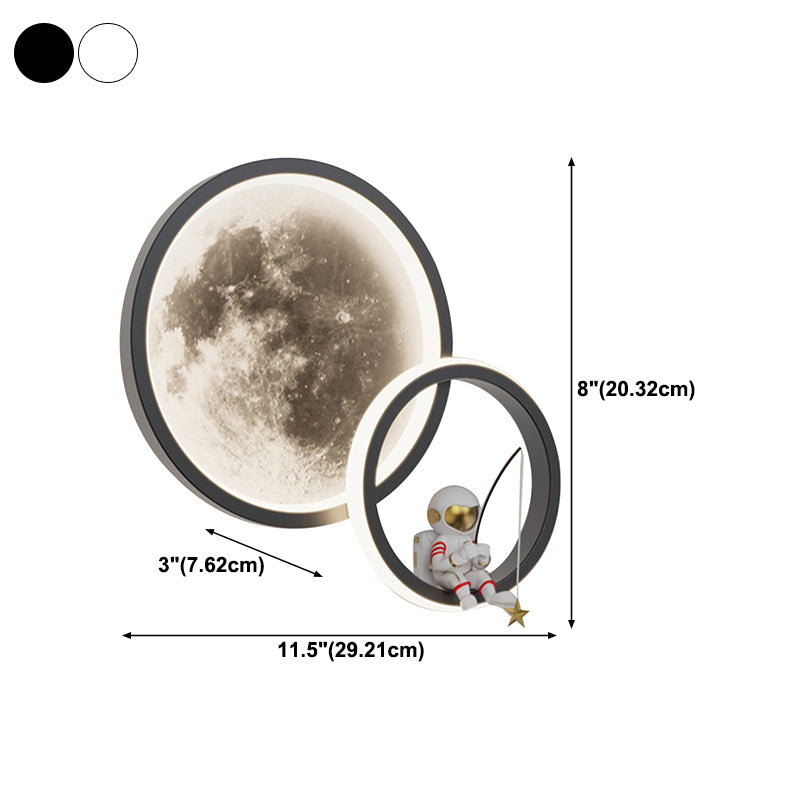 Modern Style Wall Light Fixture Creative Astronaut Wall Light Sconce for Bedroom