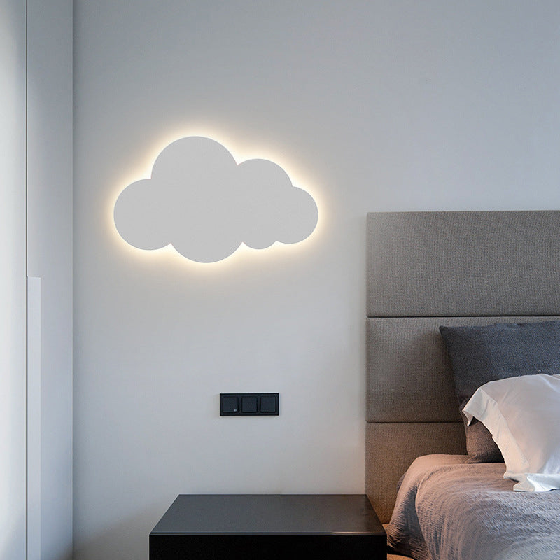 Modern LED Wall Mount Light 1-Light Wall Sconce Light with Acrylic Shade for Bedroom