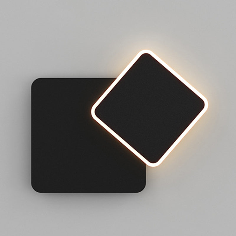 Modern LED Wall Mount Light 1-Light Wall Sconce Light with Acrylic Shade for Bedroom