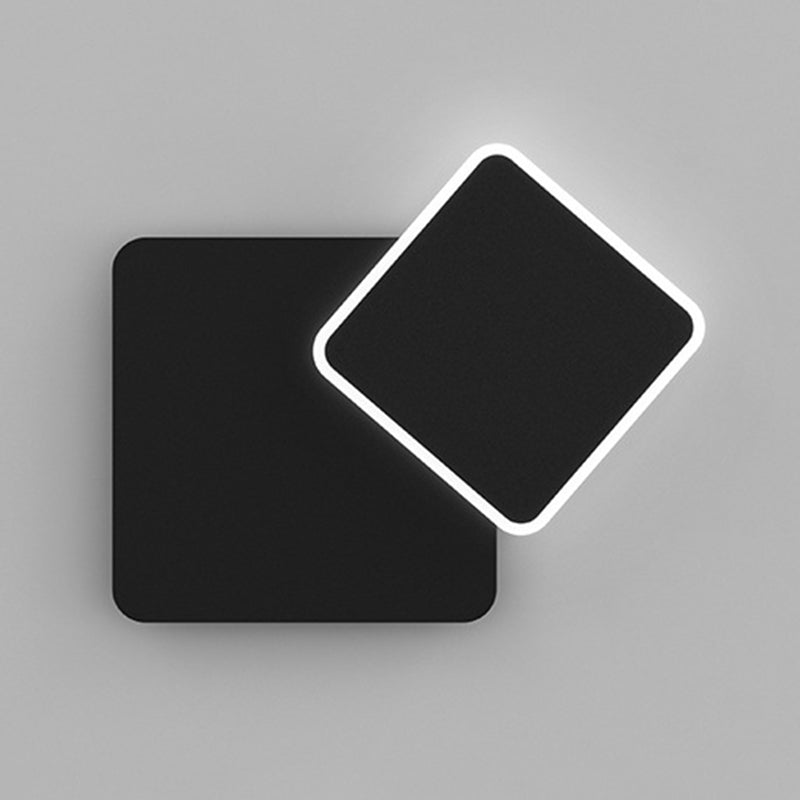 Modern LED Wall Mount Light 1-Light Wall Sconce Light with Acrylic Shade for Bedroom