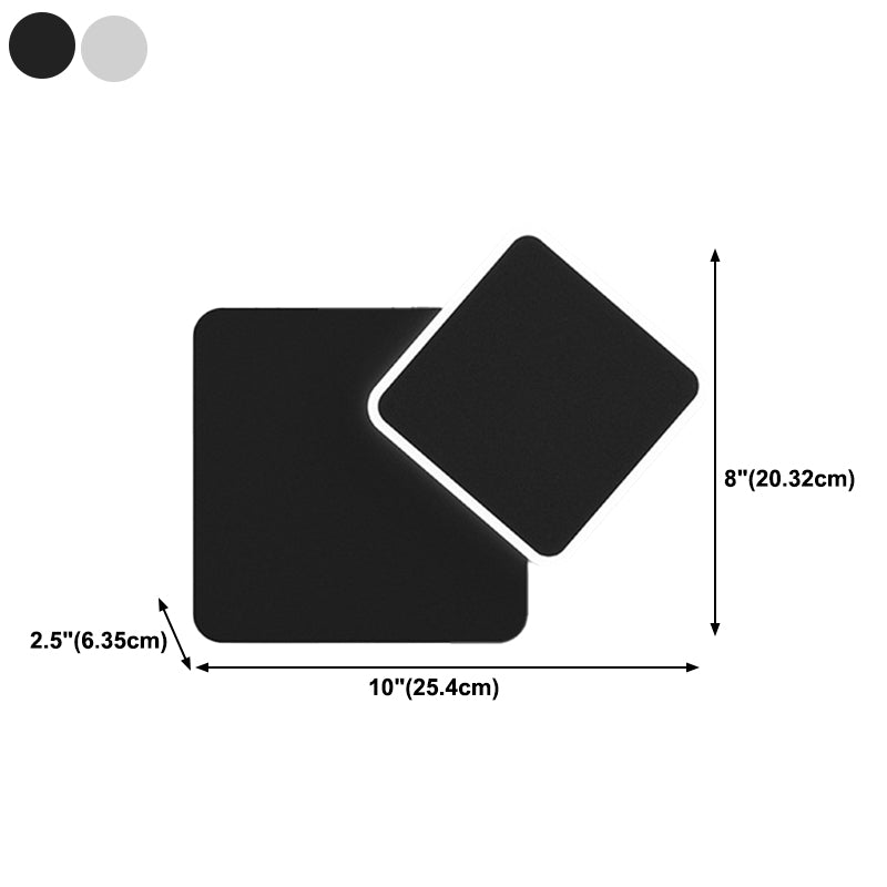 Modern LED Wall Mount Light 1-Light Wall Sconce Light with Acrylic Shade for Bedroom