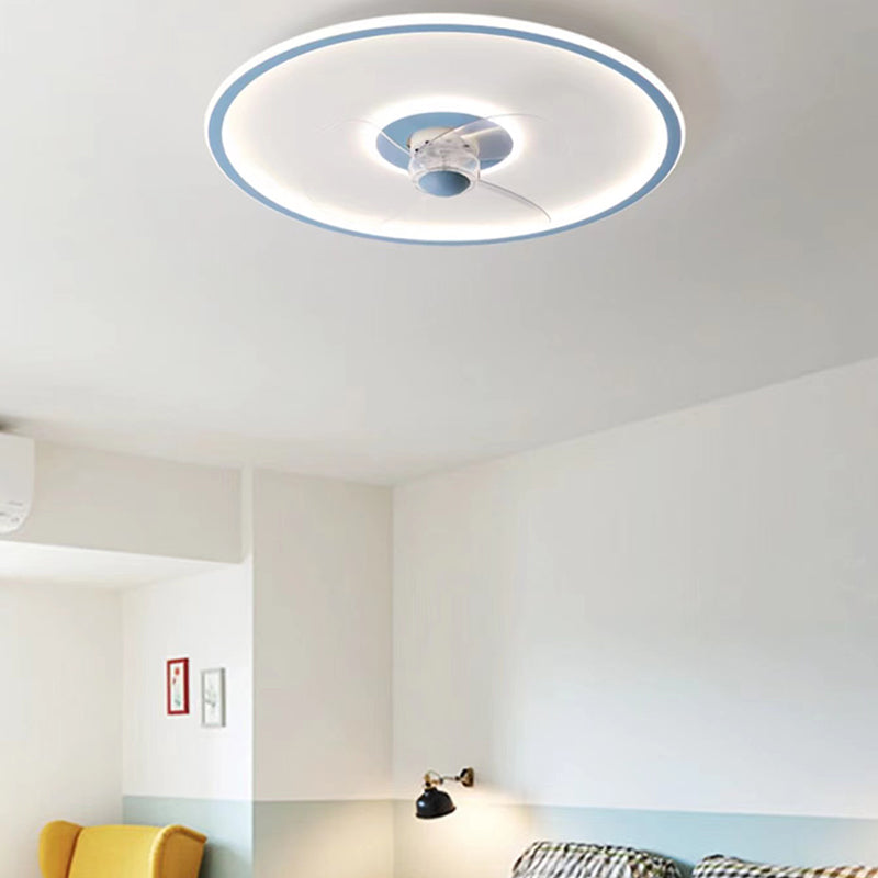 2 Light Ceiling Fan Lighting Modern Style Metal Ceiling Fan Light for Bedroom