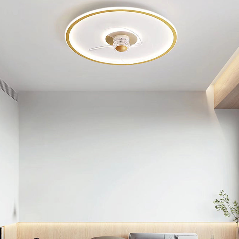 2 Light Ceiling Fan Lighting Modern Style Metal Ceiling Fan Light for Bedroom