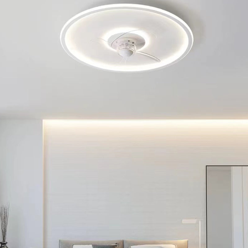 2 Light Ceiling Fan Lighting Modern Style Metal Ceiling Fan Light for Bedroom