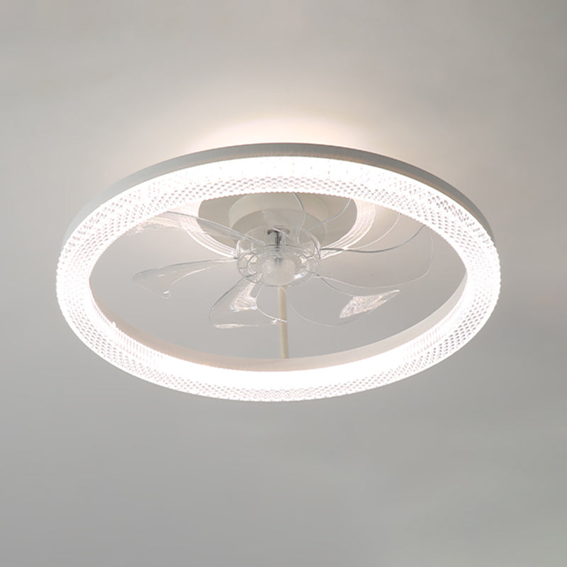 2 Light Ceiling Fan Lighting Modern Style Metal Ceiling Fan Light for Living Room