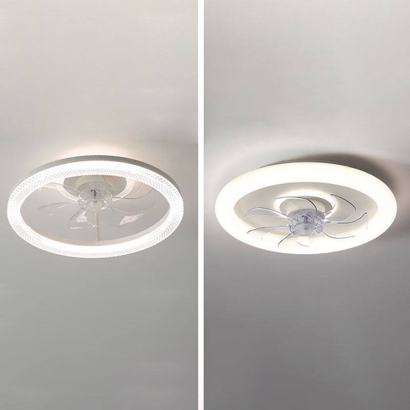 2 Light Ceiling Fan Lighting Modern Style Metal Ceiling Fan Light for Living Room