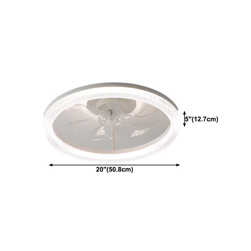 2 Light Ceiling Fan Lighting Modern Style Metal Ceiling Fan Light for Living Room