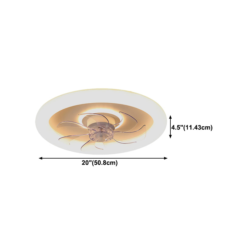 2 Light Ceiling Fan Lighting Modern Style Metal Ceiling Fan Light for Living Room