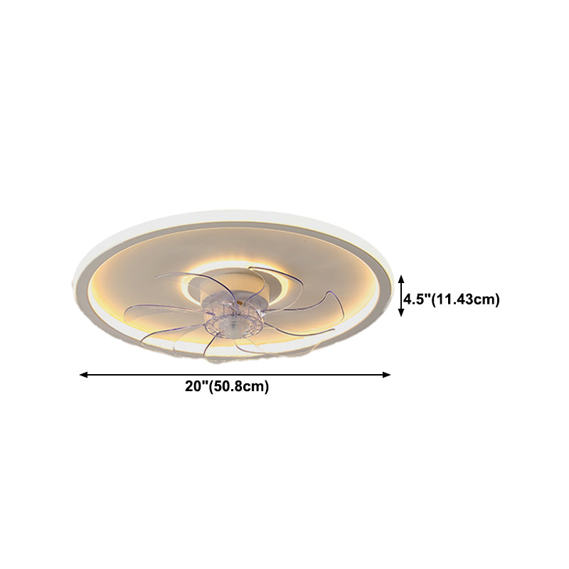 2 Light Ceiling Fan Lighting Modern Style Metal Ceiling Fan Light for Living Room